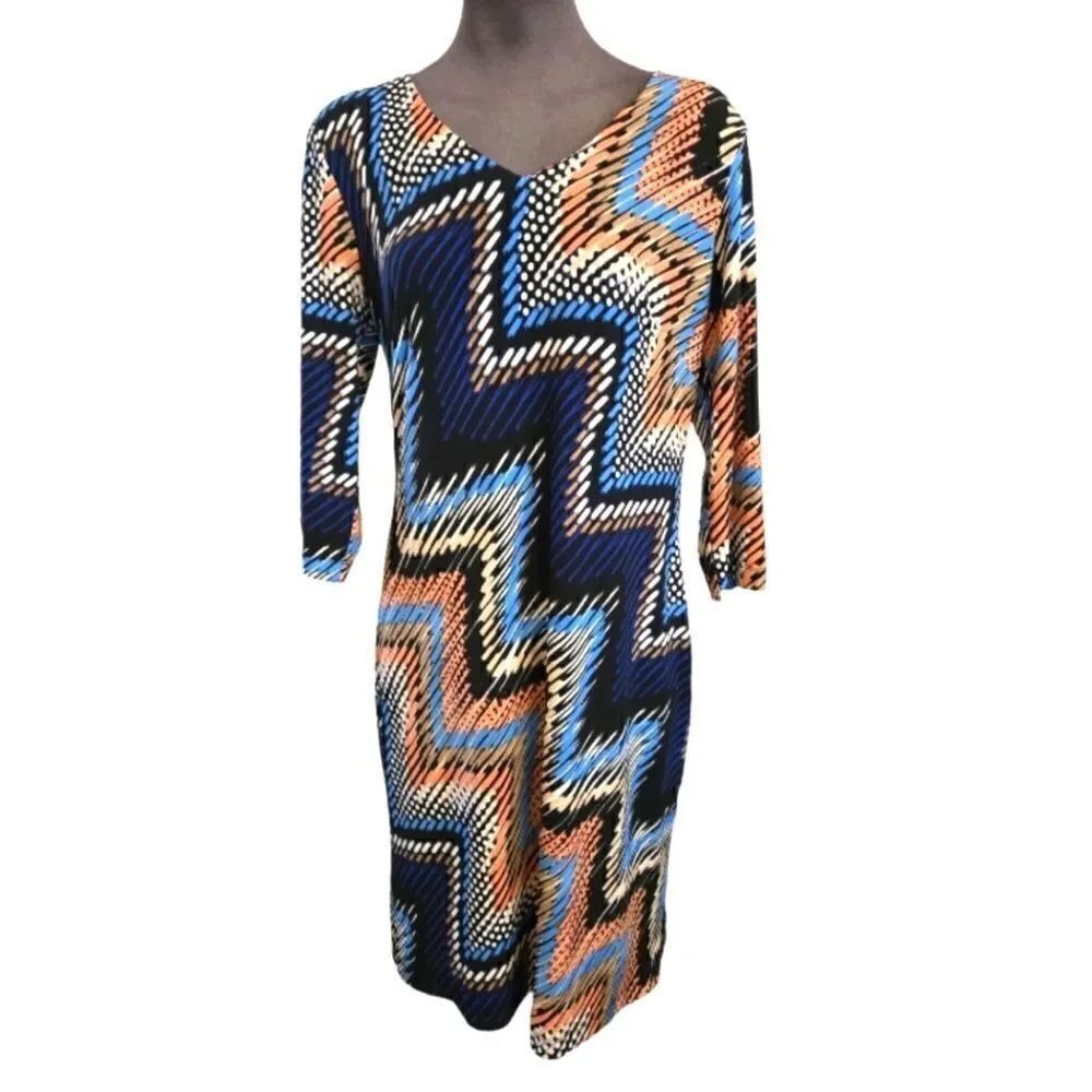 NET ALEX MIXED PATTERN DRESS SZ.L